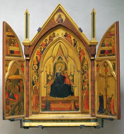 Madonna mit Kind und Heiligen von Bernardo Daddi